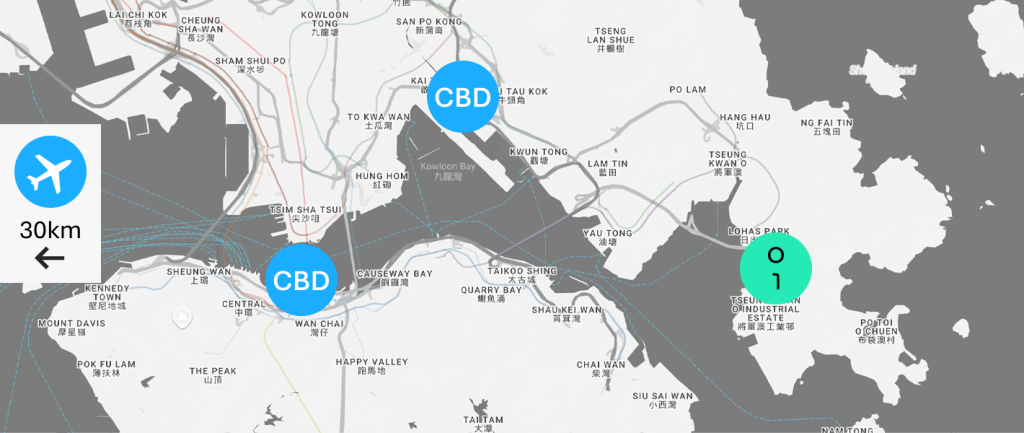 香港数据中心位置地图